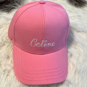Pink baseball cap 100% cotton